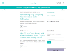 Tablet Screenshot of belowtags.com